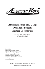 American Flyer Std Gauge President Special Electric