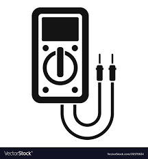 Diagnostic multimeter icon simple style Royalty Free Vector