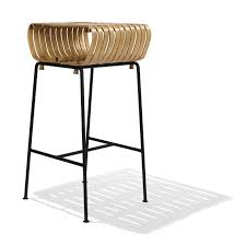 Handmade Modern Bamboo Barstool Rib Fairfurniture Com