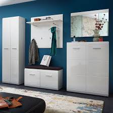 Garderobenset mit sitzbank garderoben set weiss modern. Germania Adana Garderoben Set 6 Tlg Weiss Piolo