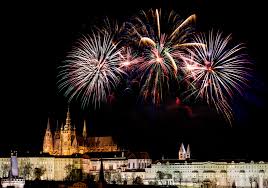 Brněnský ohňostroj nad hradem špilberk. New Year S Day Fireworks Bretislavka