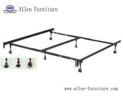A center support bar offers extra support through the middle of the bed and fulfills mattress manufacturers' support warranty requirements. China Universal Wholesale Heavy Duty Angle Steel Adjustable Metal Bed Frame With Locking Rug Rollers Fits All Mattress Sizes China Universal Bed Frame Heavy Duty Adjustable Metal Bed Frame