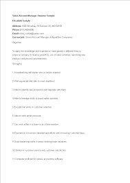 Create a resume in minutes. Sales Account Manager Resume Sample Templates At Allbusinesstemplates Com