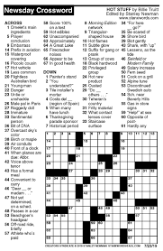 Maybe you would like to learn more about one of these? Newsday Crossword Puzzle For Jul 23 2019 By Stanley Newman Creators Syndicate