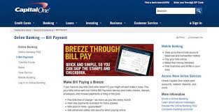 Capital One Bill Pay Login To Capitalone Com Online Payment Paying Bills Capital One Bills