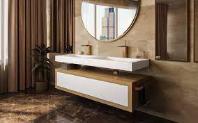 Transform your bathroom with these solid oak vanity cabinets. áˆ Aquatica Millennium Wht Stone Oak Wood Bathroom Vanity Buy Online Best Prices