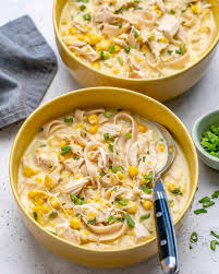 Add vegetables and chicken, heat through then add to hot cooked egg noodles and mix well. Easy Creamy Chicken Noodle Soup Healthy Fitness Meals