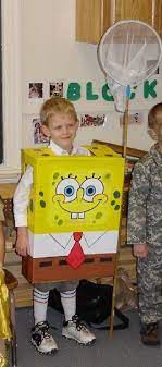 Pin By Enhanced Web Consulting On Fall Halloween Favs Diy Costumes Kids Spongebob Costume Diy Box Costumes