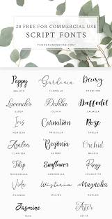 20 Gorgeous Free For Commercial Use Script Fonts For Your Craft Projects Commercial Fonts Beautiful Script Fonts Wedding Invitation Fonts