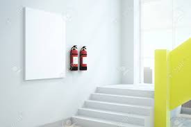 ✓ free for commercial use ✓ high quality images. Modern Interior With Empty Poster And Fire Extinguishers Safety Stock Photo Picture And Royalty Free Image Image 105091933