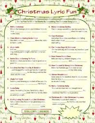 Christmas Games And Other Fun Activities Christmas Carol Game Christmas Song Games Christmas Lyrics