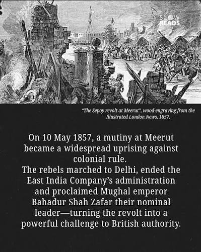 The great revolt of 1857 was one of the most widespread anti-colonial struggles of the nineteenth century. Beginning as a mutiny at Meerut, it quickly spread across northern, central and eastern India,