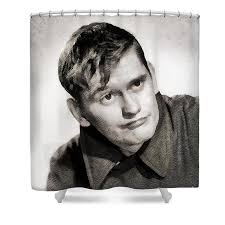 Dick York, Vintage Actor by John Springfield Shower Curtain by Esoterica  Art Agency
