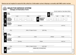 Printable Forms Selective Service System Selective Service System