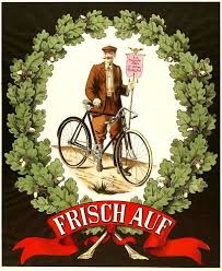 Farb Plakat Fahrrad Reklame Werbung 1890 Frisch Auf Ebay Fahrrad Poster Fahrrad Fahrradmarken