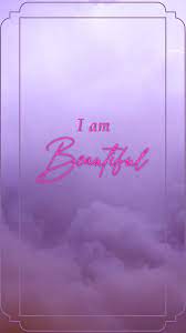Iphone Wallpaper No Watermark Free To Use I Am Beautiful Aesthetic Pink Clouds Iphone Wallpaper Custom Wallpaper Wallpaper