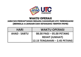 Jabatan pendaftaran negara perlis is a agensi kerajaan based in kangar, perlis. Terengganu Contact Centre Waktu Operasi Jabatan Pendaftaran Negara Cawangan Utc Terengganu Facebook