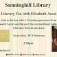 Literary Tea with Elizabeth Ascot at Sunninghill event image