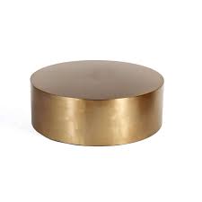 4.5 out of 5 stars. Modern Reproduction Brass Drum Coffee Table Round Inspired By Milo Baughman France Son
