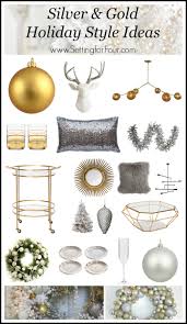 An entire christmas tree in silver, white or gold details is the perfect example for the ultimate luxury. Silver And Gold Holiday Style Setting For Four
