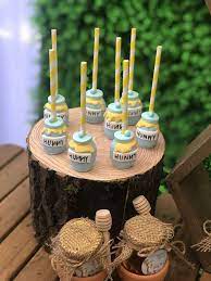 Winnie The Pooh Baby Shower Party Ideas Photo 2 Of 10 Baby Bear Baby Shower Baby Shower Fun Disney Baby Shower