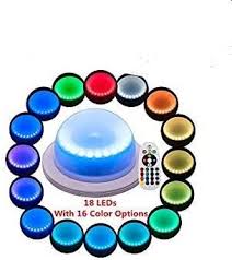 Acmee Pack Of 1 Remote Control Led Under Table 16 Colors Change Wedding Decoration Light For Parties Events Birthdays Rgb Super Bright Lamp With 4000 Mah Rechargable Lithium Battery Amazon Com