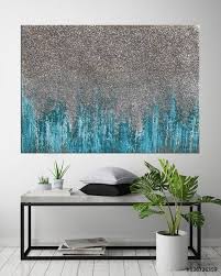 Black And Silver Glitter Wall Art Glitter Art Canvas Teal Abstract Silver Glitter Painting Large Abstract Wall Art Painting On Canvas Te Teal Wall Art Blue Abstract Painting Modern Art Abstract