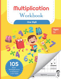 multiplication workbook one digit 105 basic multiplication worksheets with math table for kids 5 7 years publishers michael martin 9798675045181 amazon com books