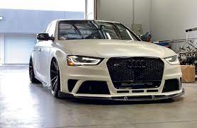 Bkm Front Bumper Kit With Front Grille Rs Style Fits Audi A4 S4 B8 5 Bk Motorsport Audi A4 Audi Motorsport