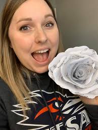Hawaiian themed luncheon fascinator with rhinestones