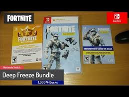 Leaked some time before e3 and then finally confirmed last night in nintendo's e3 direct broadcast, fortnite is now available. Fortnite Nintendo Switch Deep Freeze Bundle 1 000 V Bucks Youtube
