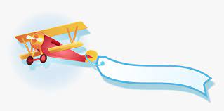 Transparent Vintage Airplane Clipart No Background Cartoon Plane With Banner Png Png Download Vintage Airplanes Clip Art Cartoon Plane