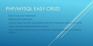 Php Mysql Easy Crud Easy Reading Script