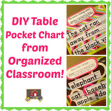 Make Your Own Table Top Pocket Chart Classroom