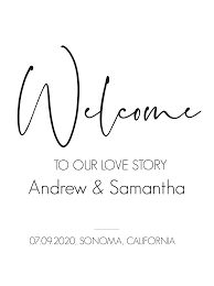 Signature Wedding Suite Wedding Chicks Wedding Welcome Sign
