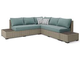 Ashley Signature Design Silent Brook P443 071 Outdoor Sectional Set Dunk Bright Furniture Outdo Contemporary Outdoor Furniture Furniture Bright Furniture