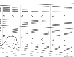 Search images from huge database containing over 620,000 coloring pages. School Lockers Coloring Pages Printable
