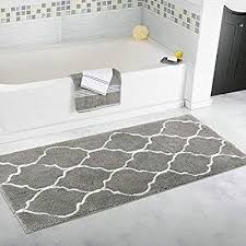 Black And White Bath Rug Runner Lochas Ultra Soft Bathroom Mat Memory Foam Bath Rug 30 X 48 Inch Shower Rugs Runner Mats Comfortable Non Slip Absorbent Was In 2020 Bath Mat Lavish Home Shower Rugs