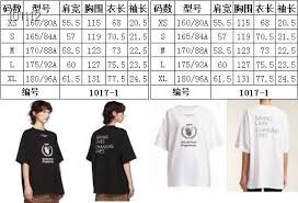 Qc Balenciaga World Food T Shirt Sizing Chart Designerreps