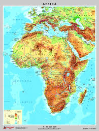 Harta prezinta localitatile si caile rutiere principale. Africa Harta Fizica Pe Verso Harta Politica A Africii Materialedidactice Ro