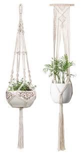Still not sure about ukg dimensions? Mkono Macrame Plant Hanger Hanging Planter Wall Art Boho Home Decor 41 Inches And 46 Inches Set Of 2 Buy Online In Gibraltar At Gibraltar Desertcart Com Productid 76587822