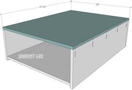 Bed, bedroom furniture, twin size bed, full size bed, queen size bed, king size bed, california king size bed, bookcase bed, book case bed, canopy bed, bed with canopy, captain's bed, daybed, headboard and footboard bed. Cal King Platform Storage Bed Free Plans Sawdust Girl