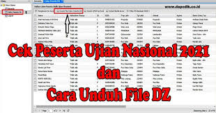 Maybe you would like to learn more about one of these? Cek Peserta Ujian Nasional 2021 Dan Cara Unduh File Dz Sukseskan Pendataan Peserta Ujian Dapodik Co Id