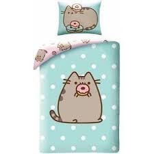 Housse De Couette Pusheen Reversible 140 X 200 Cm Taie D 39 Oreiller 70 X 90 Cm En 2020 Housse De Couette Chat Pusheen Taie D Oreiller
