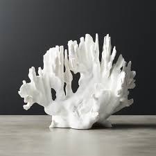 Shop Faux White Coral Object Cast From Real Coral White Resin Object Captures All The Detail And Beauty Of Th Decorative Objects Modern Sculpture White Coral