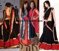 Black And Red Combination Designer Saree Top 10 Half Saree Color Combinations Trending This Season Saree Color Combinations Bridal Blouse Designs Half Saree
