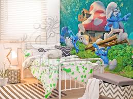 السنافر tanasuq kids rugs decor toddler bed