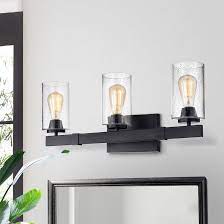 Gold champagne wayfair north america $ 329.99. Longshore Tides Katlyn 3 Light Dimmable Matte Black Vanity Light Wayfair