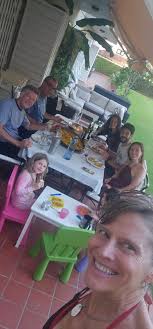 OMG, more chances to feel that special “daddy-joy”. Karen & I are now  hanging with our Singapore clan (daughter Kristin, hubby Alex and our 3  little grands) in Sitges, Spain…..as we all
