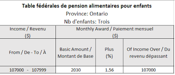 Le Regime Federal Des Pensions Alimentaires Pour Enfants Educaloi